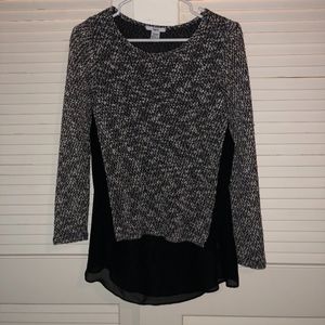 Sheer Tank with Sweater Overlay by Bar III